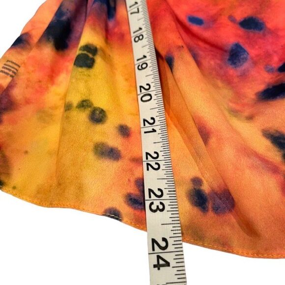 Rokh Women's Orange Tie Dye Open Side Spaghetti Strap Top Size XS - Picture 12 of 12